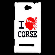 Coque HTC Windows Phone 8S I love Corse 2