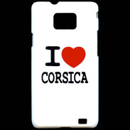 Coque Samsung Galaxy S2 I love Corsica