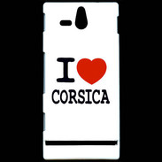 Coque Sony Xperia U I love Corsica