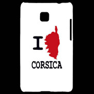 Coque LG Optimus L3 II I love Corsica 3