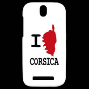 Coque HTC One SV I love Corsica 3