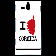 Coque Sony Xperia U I love Corsica 3