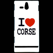 Coque Sony Xperia U I love Corse