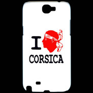 Coque Samsung Galaxy Note 2 I love Corsica 2