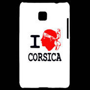 Coque LG Optimus L3 II I love Corsica 2