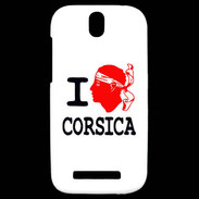Coque HTC One SV I love Corsica 2