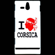 Coque Sony Xperia U I love Corsica 2