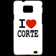 Coque Samsung Galaxy S2 I love Corte