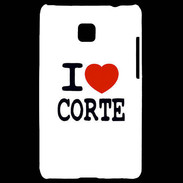 Coque LG Optimus L3 II I love Corte