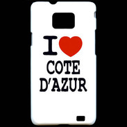 Coque Samsung Galaxy S2 I love Cote d'Azur