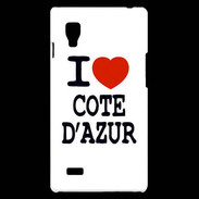 Coque LG Optimus L9 I love Cote d'Azur