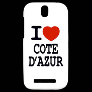 Coque HTC One SV I love Cote d'Azur