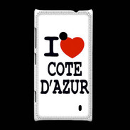 Coque Nokia Lumia 520 I love Cote d'Azur