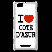 Coque Sony Xperia M I love Cote d'Azur