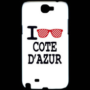 Coque Samsung Galaxy Note 2 I love Cote d'Azur 2
