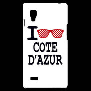 Coque LG Optimus L9 I love Cote d'Azur 2