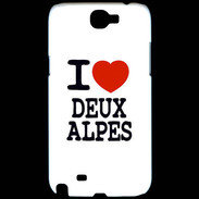 Coque Samsung Galaxy Note 2 I love Deux Alpes