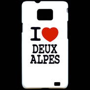 Coque Samsung Galaxy S2 I love Deux Alpes