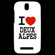 Coque HTC One SV I love Deux Alpes