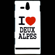 Coque Sony Xperia U I love Deux Alpes