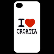 Coque iPhone 4 / iPhone 4S I love Croatia