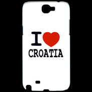 Coque Samsung Galaxy Note 2 I love Croatia