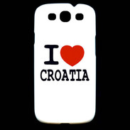 Coque Samsung Galaxy S3 I love Croatia