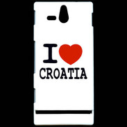 Coque Sony Xperia U I love Croatia