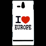 Coque Sony Xperia U I love Europe