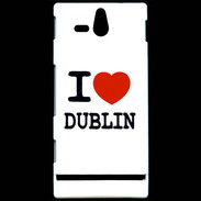 Coque Sony Xperia U I love Dublin