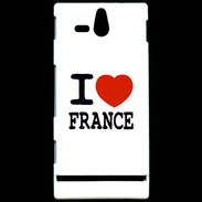 Coque Sony Xperia U I love France