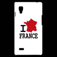 Coque LG Optimus L9 I love France 4