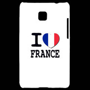 Coque LG Optimus L3 II I love France 2