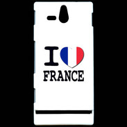 Coque Sony Xperia U I love France 2