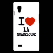 Coque LG Optimus L9 I love Guadeloupe