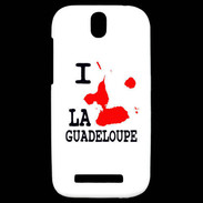 Coque HTC One SV i love Guadeloupe 2