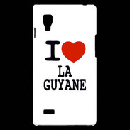 Coque LG Optimus L9 I love Guyane