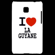Coque LG Optimus L3 II I love Guyane