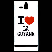 Coque Sony Xperia U I love Guyane