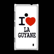 Coque Nokia Lumia 520 I love Guyane