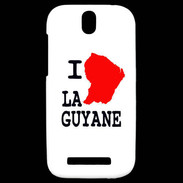 Coque HTC One SV I love Guyane 2