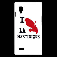 Coque LG Optimus L9 I love La Martinique 2