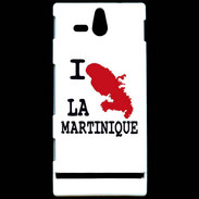 Coque Sony Xperia U I love La Martinique 2