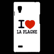 Coque LG Optimus L9 I love La Plagne