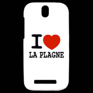 Coque HTC One SV I love La Plagne