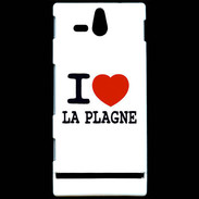 Coque Sony Xperia U I love La Plagne