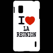 Coque LG Optimus G I love La Réunion