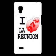 Coque LG Optimus L9 I love La Réunion 2