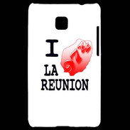 Coque LG Optimus L3 II I love La Réunion 2