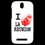 Coque HTC One SV I love La Réunion 2